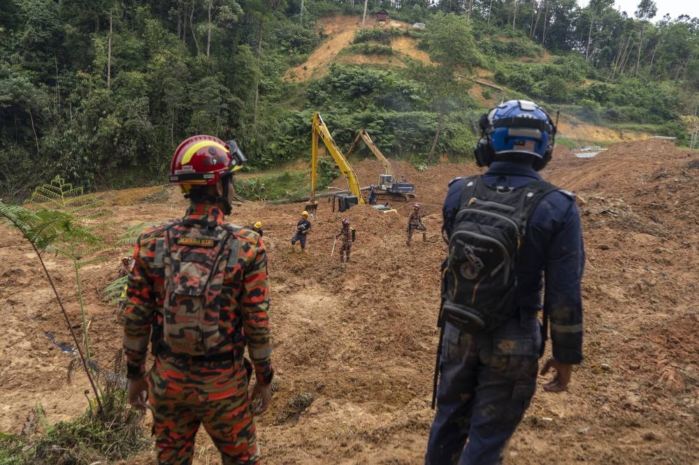 JMG director-general Hisamuddin Termidi said the slope where the landslide had occurred was not among the critical locations under their surveillance. — Picture by Shafwan Zaidon