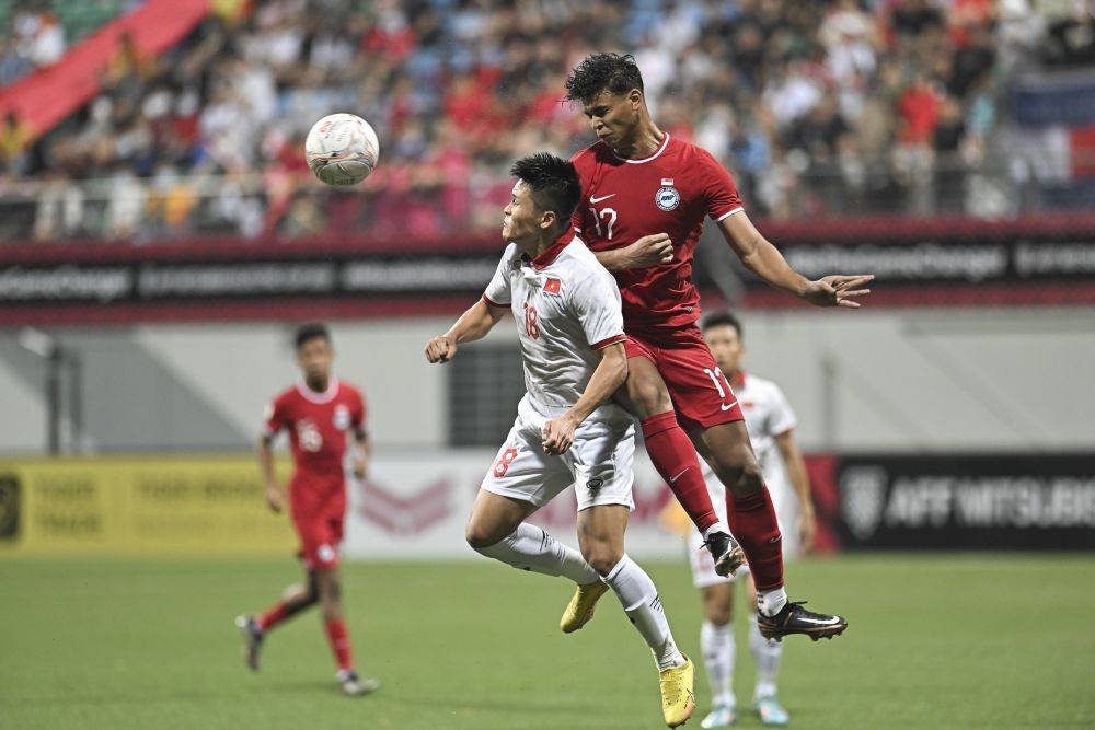 The 0-0 result saw Singapore collecting seven points and seizing second place from Malaysia who dropped to third place with six points. ― Picture via AFF Mitsubishi Electric Cup 2022