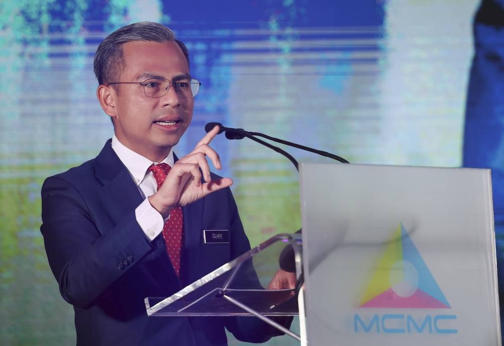 Communications and Digital Minister Fahmi Fadzil at the 10th anniversary of Klik Dengan Bijak in Cyberjaya January 17, 2023. — Bernama pic