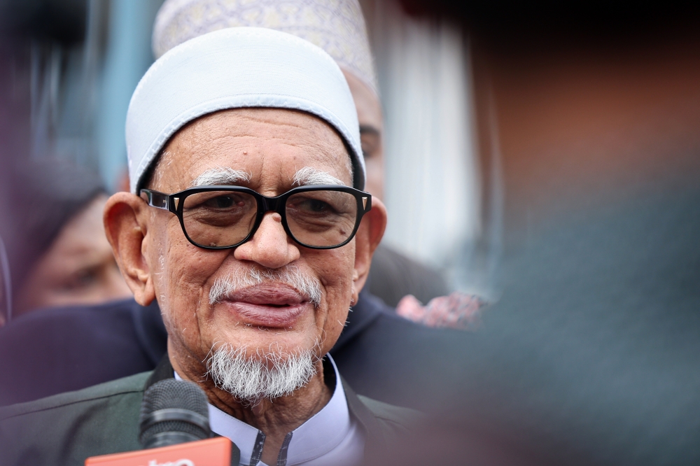 PAS president Tan Sri Abdul Hadi Awang had justified cash handouts to voters before elections. — Bernama pic