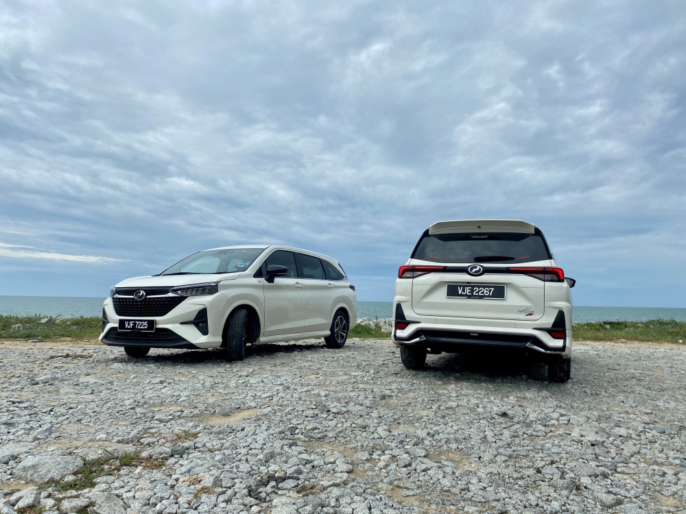 Front and rear of the Perodua Alza. — Picture by Amirul Hazmi