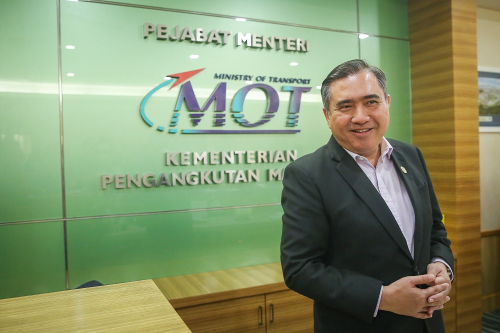 Transport Minister Anthony Loke is pictured during a press conference at his office in Putrajaya, February 10, 2023. — Picture by Yusof Mat Isa