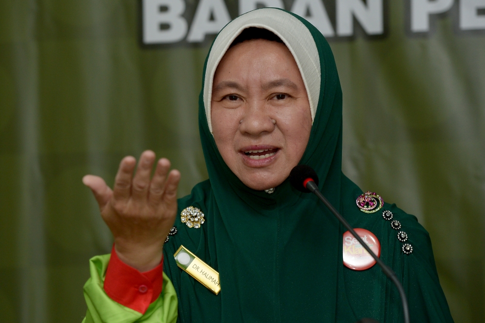 PAS lawmaker Dr Halimah Ali said that her remarks on the government’s Menu Rahmah programme had been misunderstood. — File picture by Mukhriz Hazim 