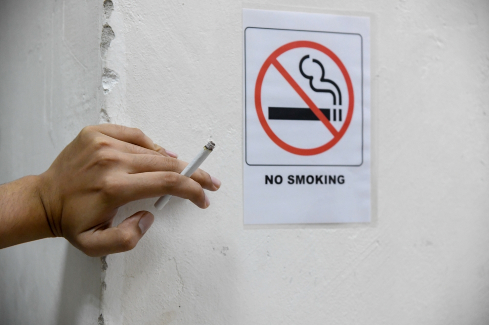 The Ministry of Health aims to re-table the Control of Tobacco Product and Smoking Bill 2022 in the near future so that its enforcement can begin next year. — Picture by Devan Manuel