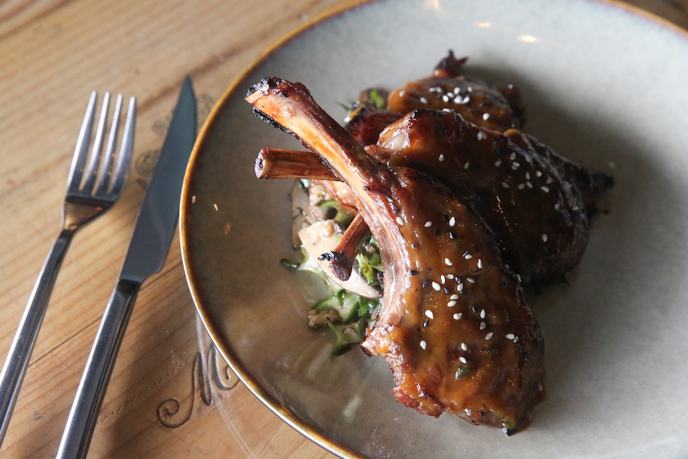 The use of 'kacang botol' is such an inspired choice in the lamb rack, contrasting the tender lamb with a satisfying snap in each bite.