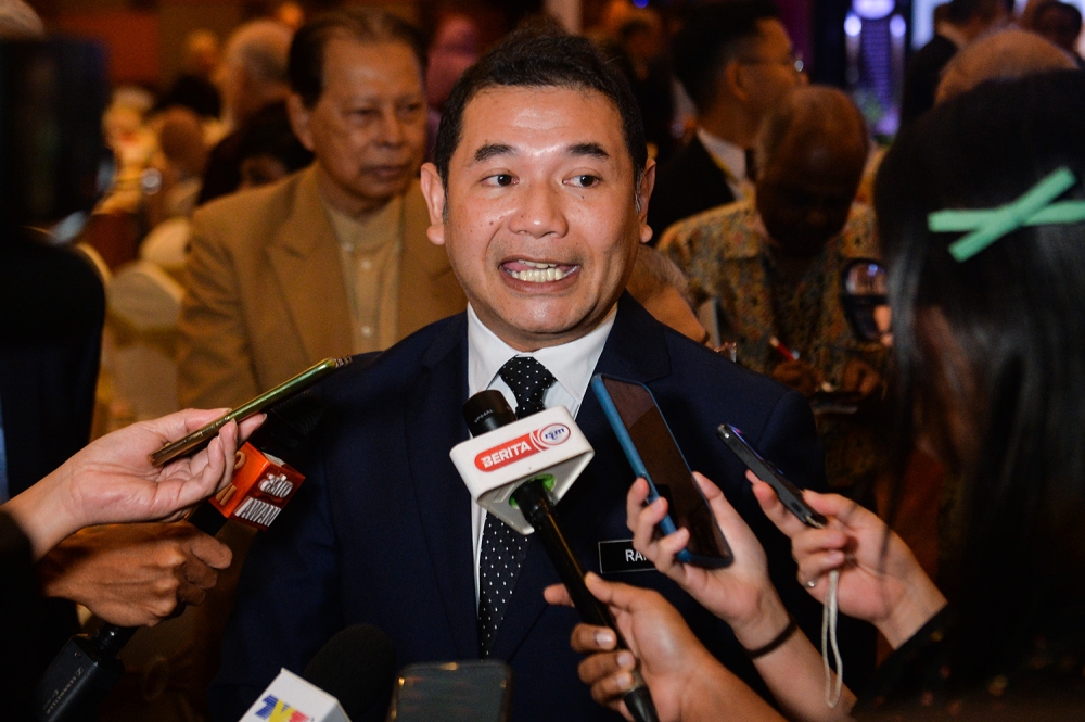 Minister of Economy Rafizi Ramli speaks during Forum Alumni PTD at Kuala Lumpur February 28, 2023. — Picture by Miera Zulyana