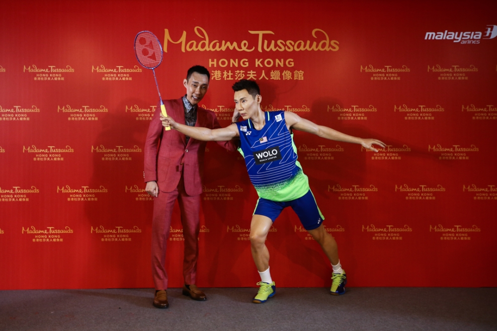 Datuk Lee Chong Wei went through six hours of sitting and over 200 body measurements for his wax figure. ― Picture by Ahmad Zamzahuri