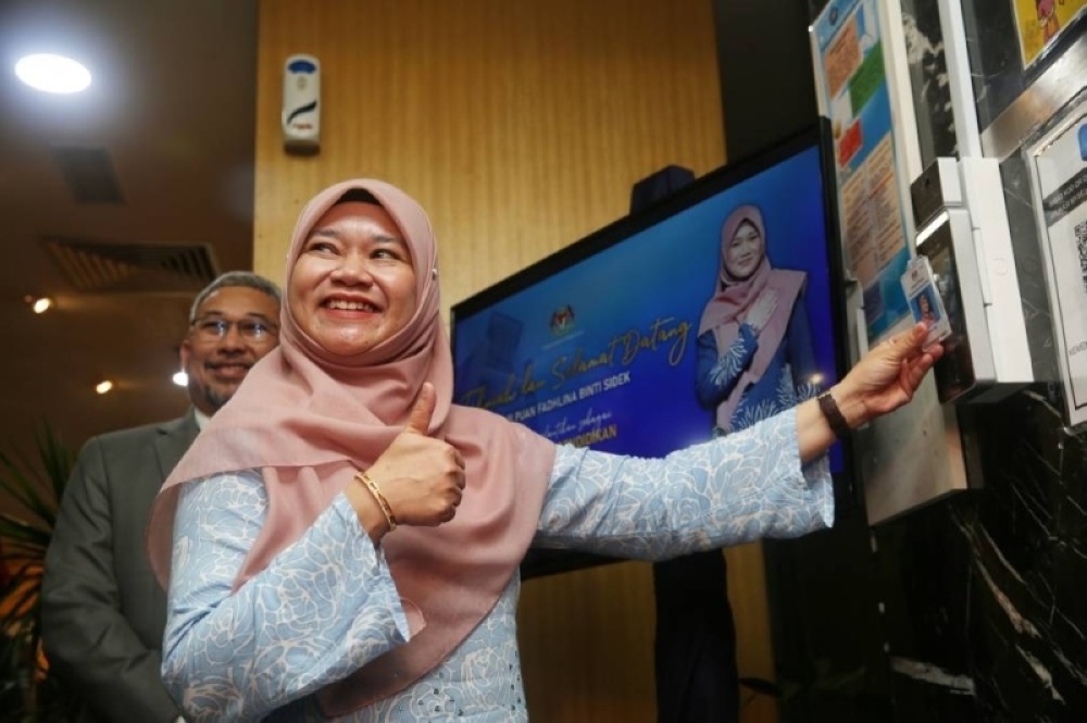 Fadhlina Sidek is the first woman in Malaysia to head its Education Ministry. — Picture by Choo Choy May