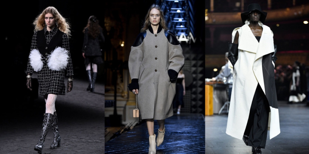 Coats, oversized and highlighted shoulders, and a black & white colourway, are among the key trends of the Paris fall-winter 2023 season shows. — AFP pix