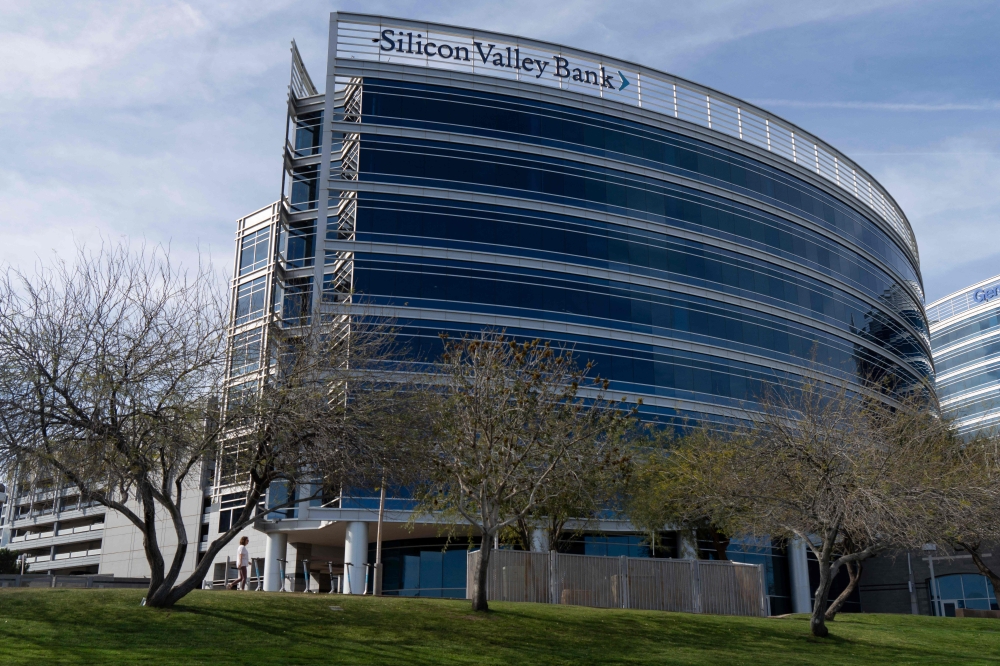 A Silicon Valley Bank office is seen in Tempe, Arizona, on March 14, 2023. ― AFP pic