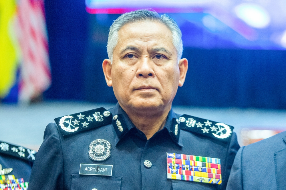 IGP Tan Sri Acryl Sani Abdullah Sani said today that the police will take strict action without compromising against any individuals issuing statement on religious or racial sensitivity that disturb the peace of the country. — Picture by Shafwan Zaidon