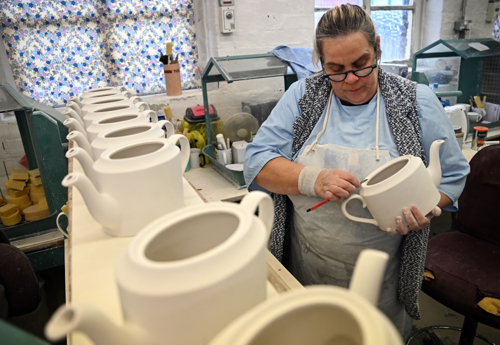 The factory is currently producing its ceramics five days a week instead of the usual two to three and has had to take on extra staff. — AFP pic