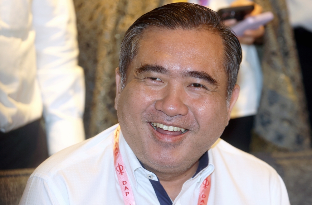 DAP secretary-general Anthony Loke is seen at the opening of Selangor DAP 2023 Annual Convention in Klang March 26, 2023. — Bernama pic