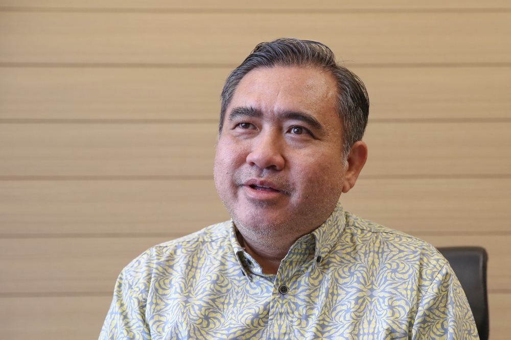 Transport Minister Anthony Loke speaks during an interview with Malay Mail at his office at Parliament in Kuala Lumpur March 16, 2023. — Picture by Yusof Mat Isa