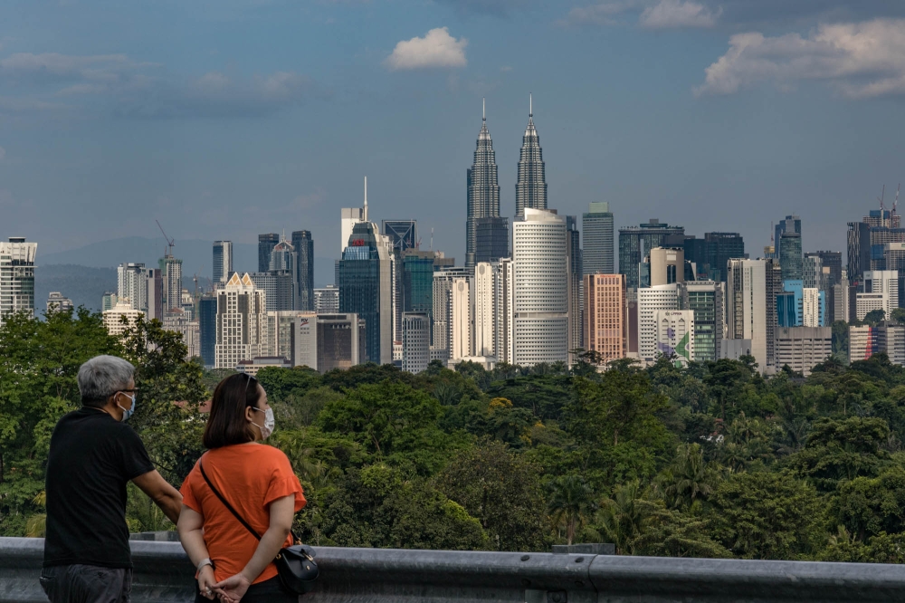 Bank Negara's forecast officially ruled out any concerns of a recession amid a gloomy outlook of the global economy. — Picture by Firdaus Latif