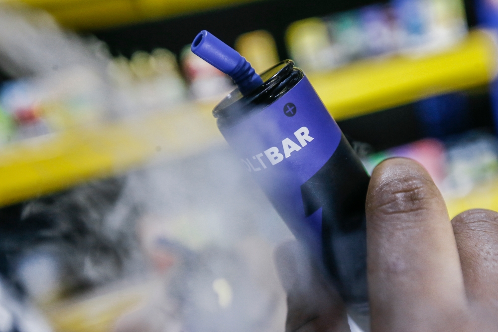 From 1 April 2023, the Excise Duties (Amendment) Order 2023 imposes a rate of 40 cents per millilitre of vape liquid. — Picture by Hari Anggara