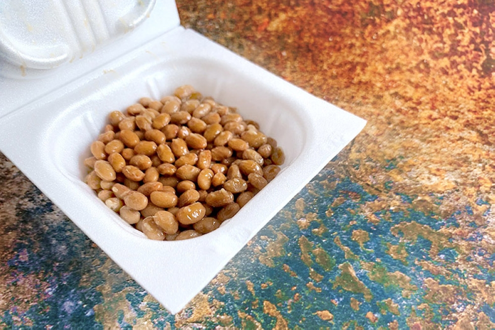 Indispensable Japanese breakfast staple - 'natto.'