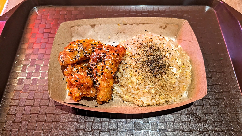 Pair Japanese 'kare' mayo chicken wings with a side of garlic fried rice.