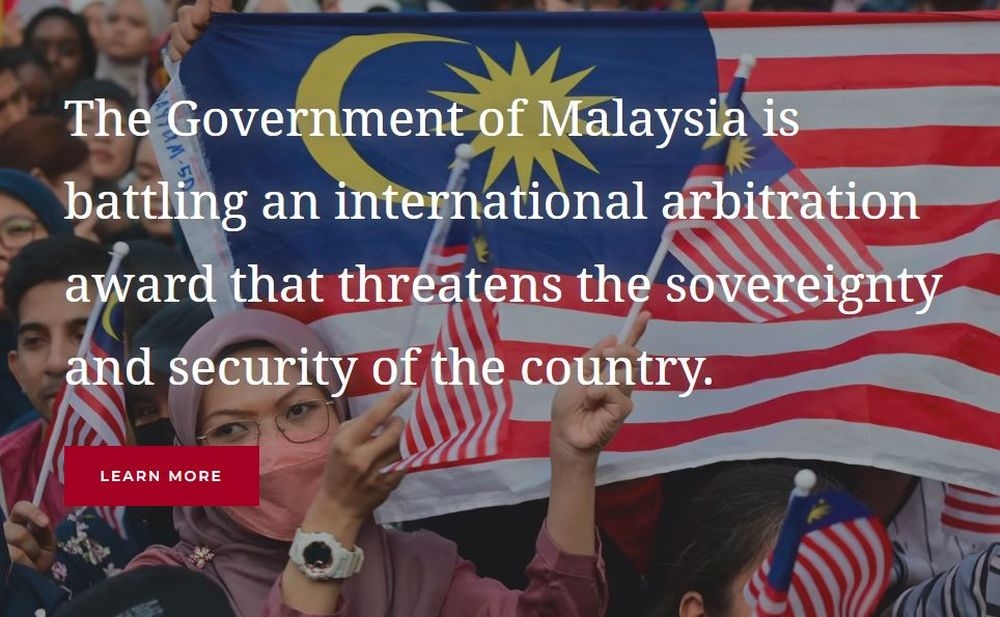 The Malaysian government launched a website to explain its case against the eight Sulu claimants. — Screengrab of malaysia-sulucase.gov.my