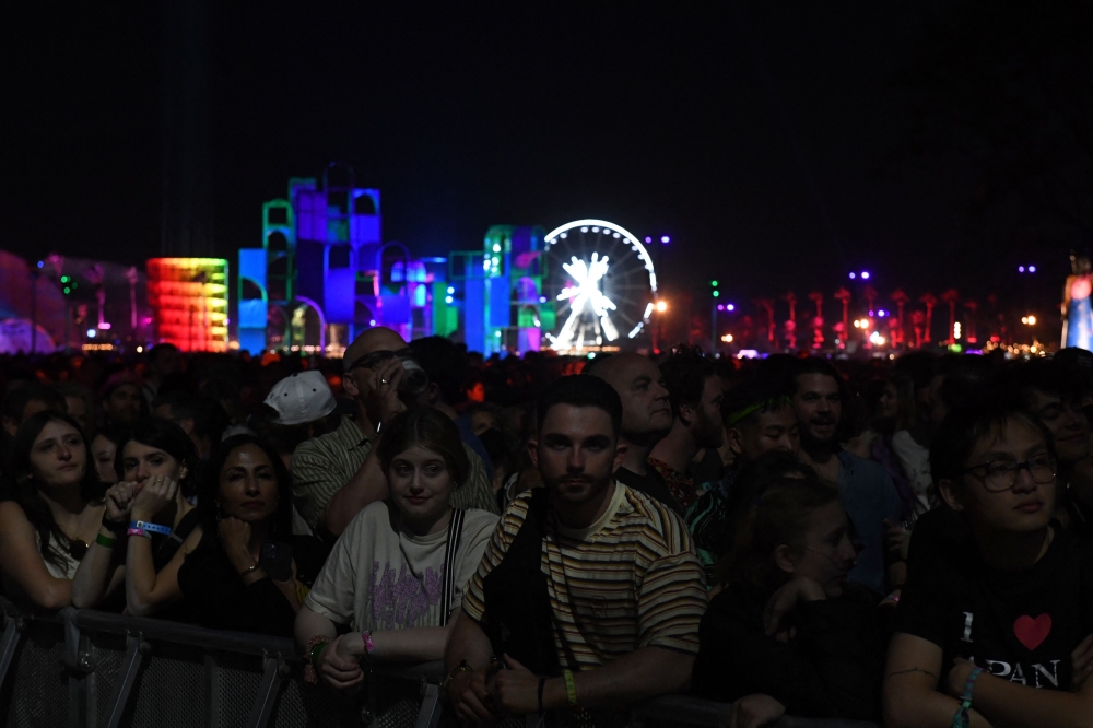 The crowd at Coachella. — AFP pic