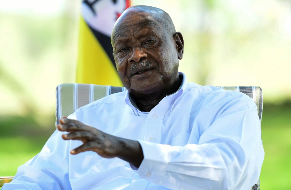 Uganda's President Yoweri Museveni has called gay people 'deviations from normal'. — Reuters pic