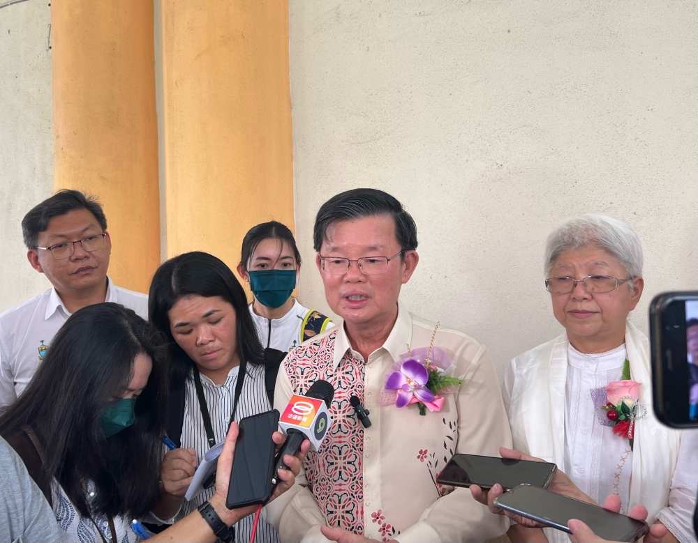 Chief Minister Chow Kon Yeow said there is no need for a public debate on the Penang South Reclamation (PSR) project as the time for it has passed. — Picture by Opalyn Mok