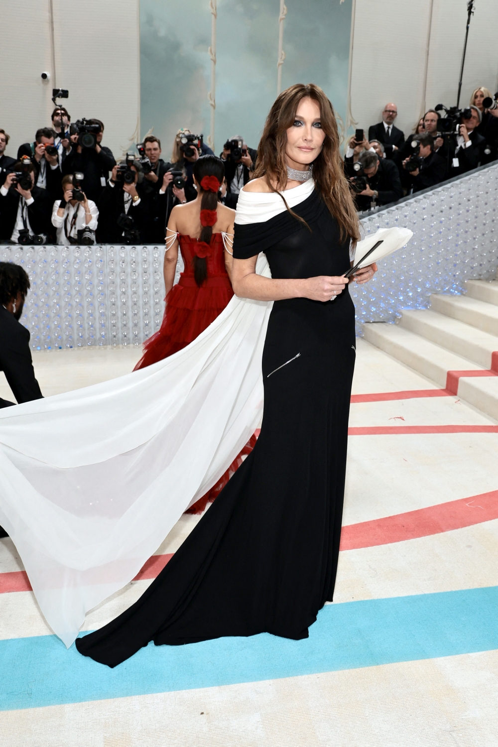 Carla Bruni attends The 2023 Met Gala Celebrating ‘Karl Lagerfeld: A Line Of Beauty’ at The Metropolitan Museum of Art in New York May 1, 2023. — Picture by Jamie McCarthy/Getty Images via AFP 