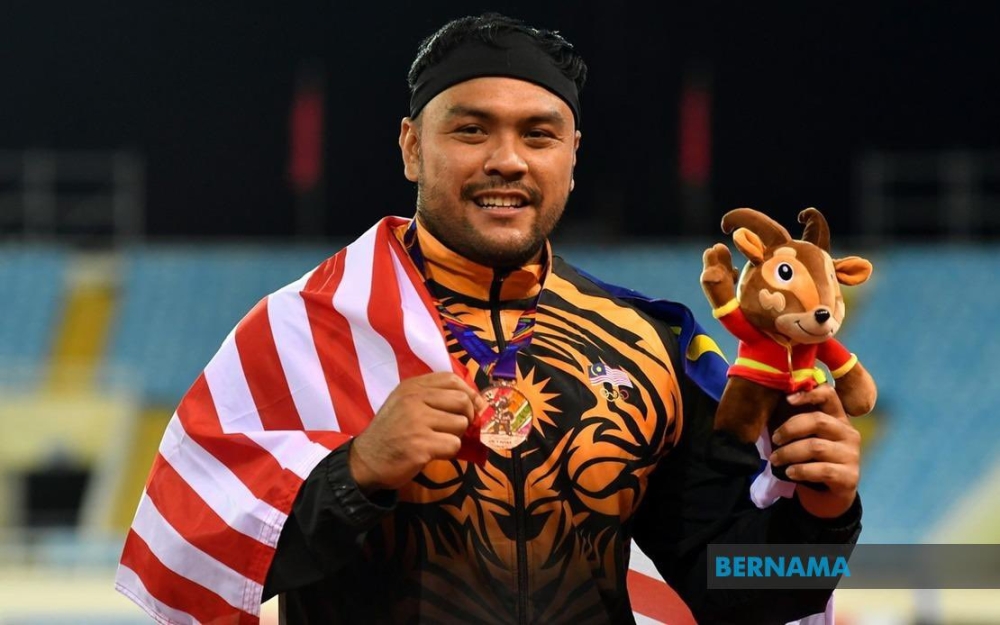 Muhammad Ziyad is also proud that he managed to maintain his performance despite taking on able-bodied athletes in his fourth outing in the SEA Games since the 2017 edition in Kuala Lumpur. — Picture via Twitter/Bernama