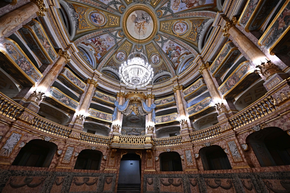 The Court Theatre of the Royal Palace of Caserta. — AFP pic