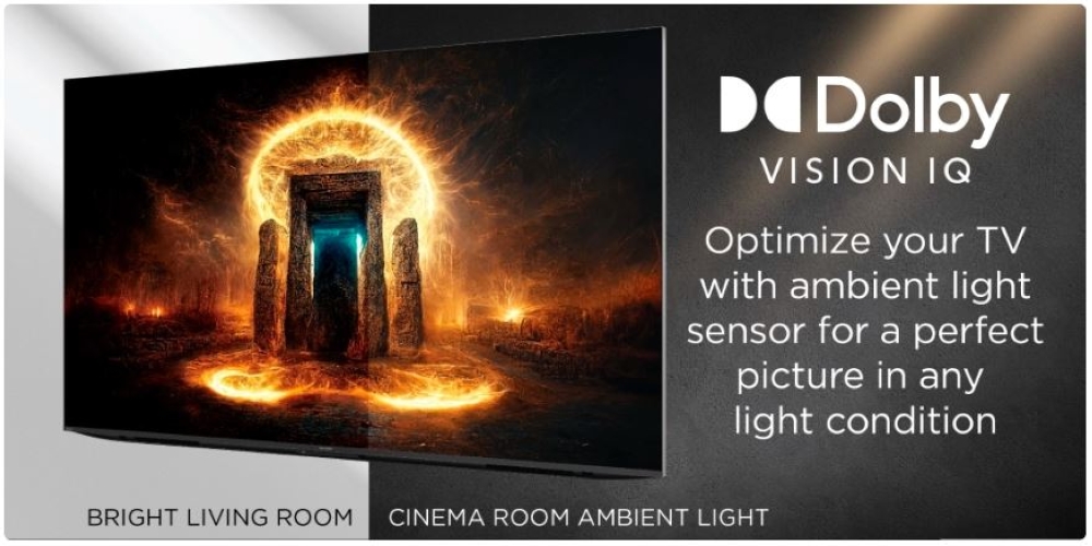 The Dolby Vision IQ technology further helps to intelligently optimises the TV with ambient light sensors to get the perfect picture quality in the room at every moment. — Picture courtesy of Sharp Corporation