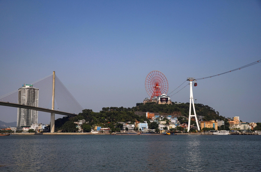 This photo taken on May 17, 2023, shows the infrastructure at Ha Long Bay in northeast Vietnam. — AFP pic