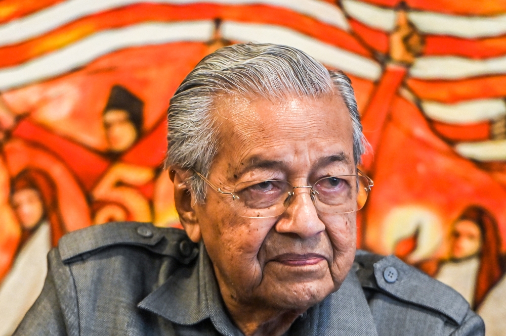 Tun Dr Mahathir Mohamad said the Malays have divided themselves into various political power, which he claimed has weakened their collective strength and hindered efforts to address their concerns. ― Picture by Miera Zulyana