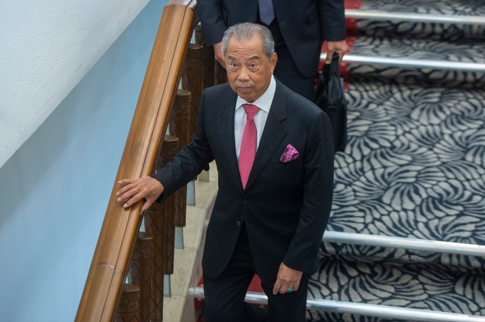 Tan Sri Muhyiddin Yassin says he prepared to work with all Malay and Muslim leaders, including Dr Mahathir, for the sake of defending religion, race and country. ― Picture by Shafwan Zaidon