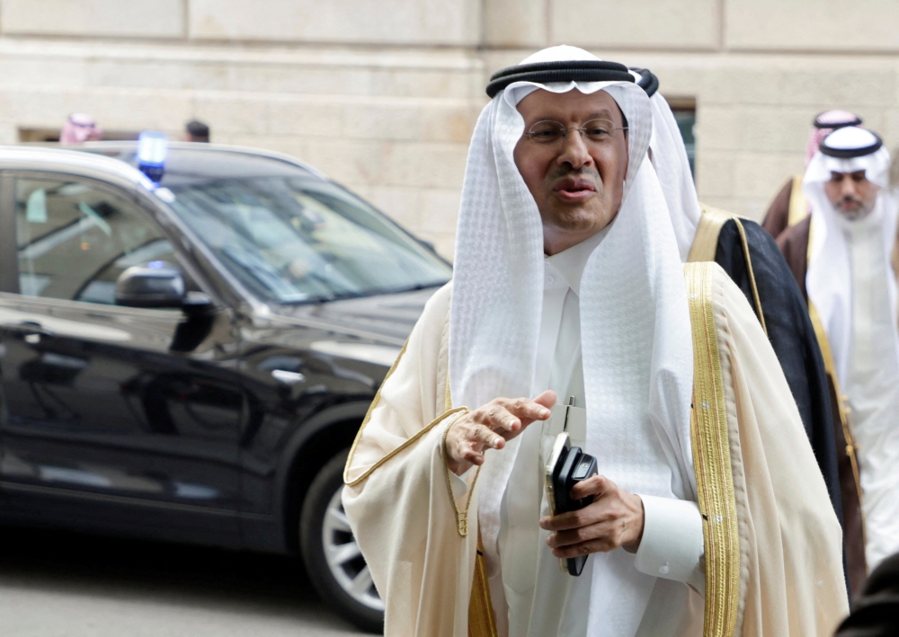 Saudi Arabia's Minister of Energy Prince Abdulaziz bin Salman Al-Saud arrives for an Opec meeting in Vienna June 4, 2023. — Reuters pic