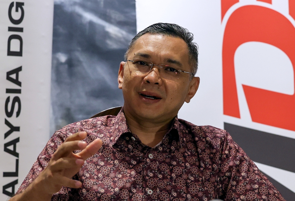 MDEC chief executive officer Mahadhir Aziz speaks to reporters at the London Tech Week in London June 11, 2023. — Bernama pic