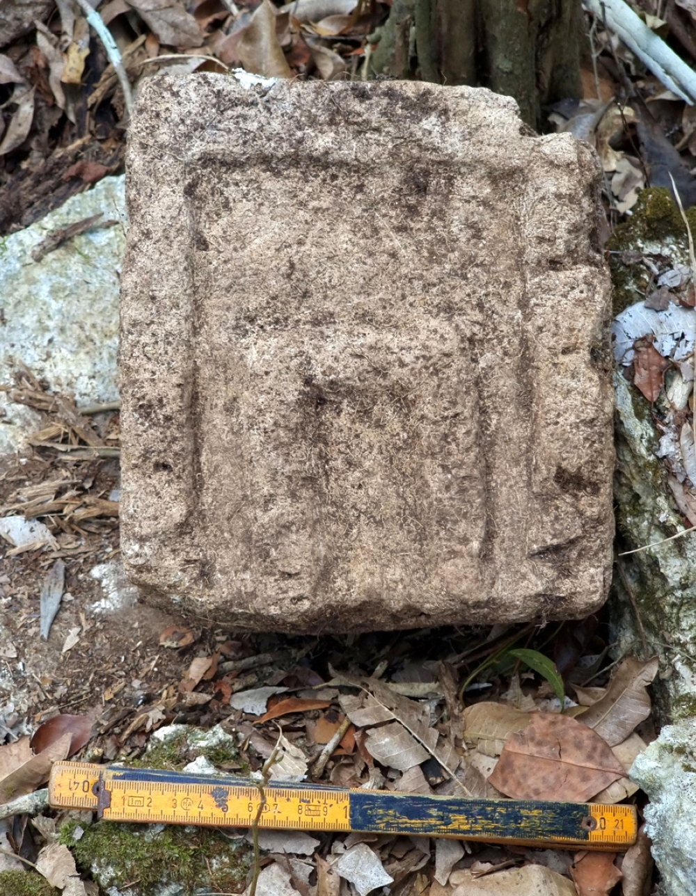 A view shows a part of a stone facade after archaeologists from Mexico's National Institute of Anthropology and History (INAH) discovered an ancient Mayan city inside the Balamku ecological reserve in Campeche state, Mexico in this photo released and distributed by Mexico's National Institute of Anthropology and History on June 20, 2023. — Picture by Mexico's National Institute of Anthropology and History/Handout via Reuters