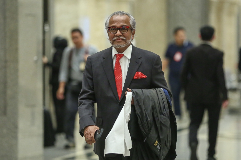 Najib's lead defence lawyer Tan Sri Muhammad Shafee Abdullah (pic) had previously objected to the audio recording being admitted in court as evidence. — File picture by Yusof Mat Isa