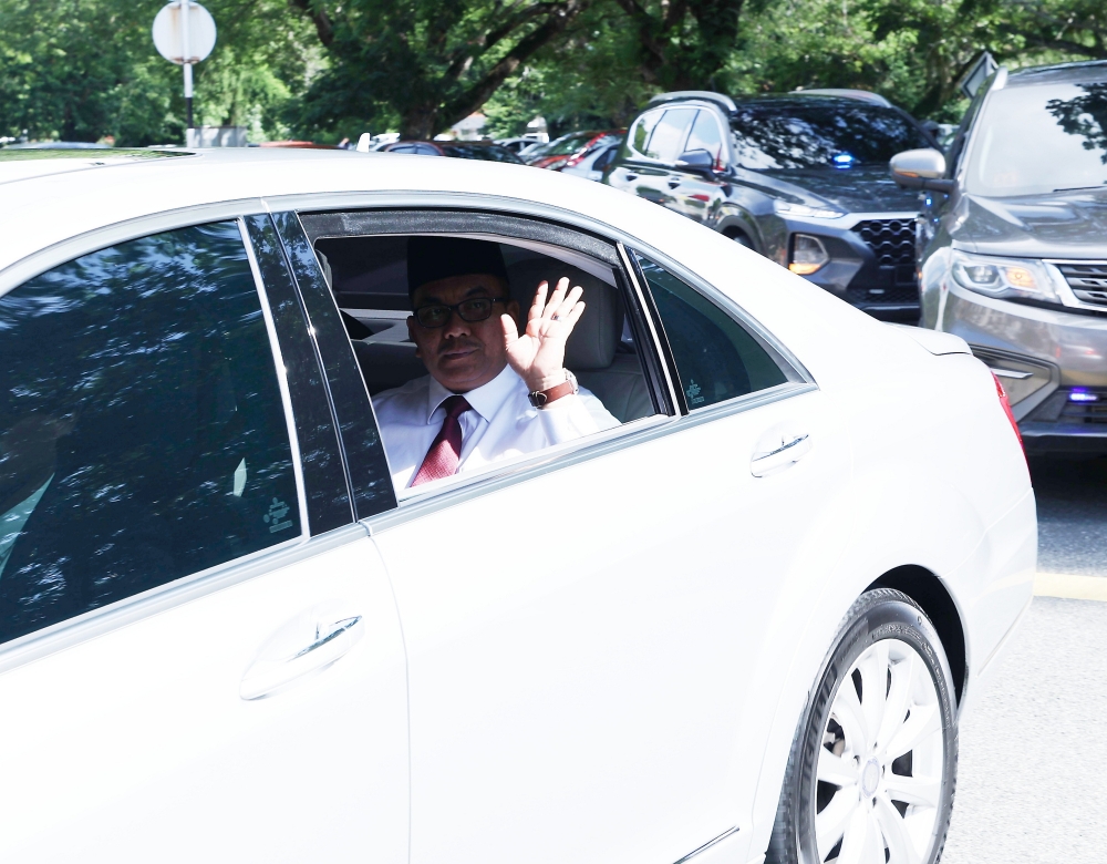 Kedah Menteri Besar Datuk Seri Muhammad Sanusi Md Nor arrives at Wisma Darul Aman in Alor Setar June 25. 2023. — Bernama pic