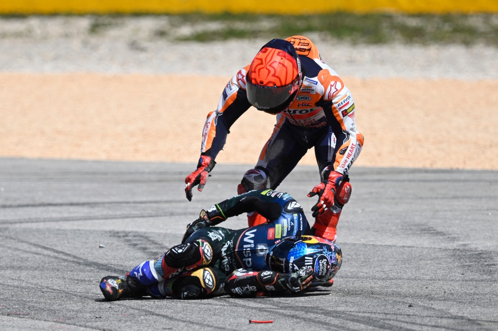 Marc Marquez withdraws from MotoGP German GP after five crashes