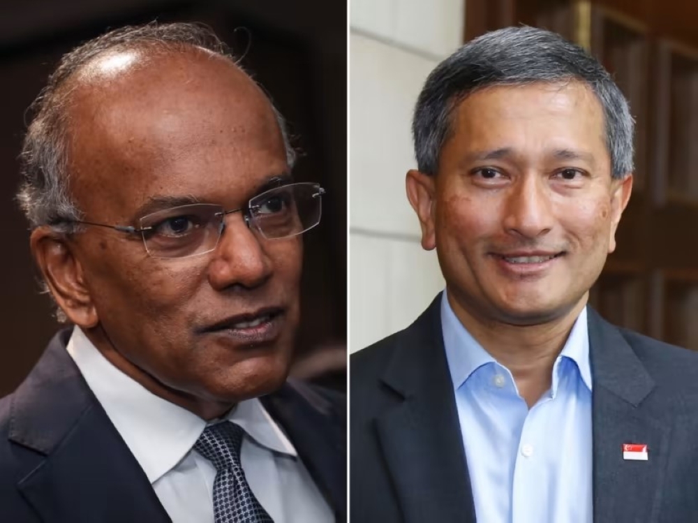 Law and Home Affairs Minister K Shanmugam (left) and Foreign Affairs Minister Vivian Balakrishnan. — TODAY pic