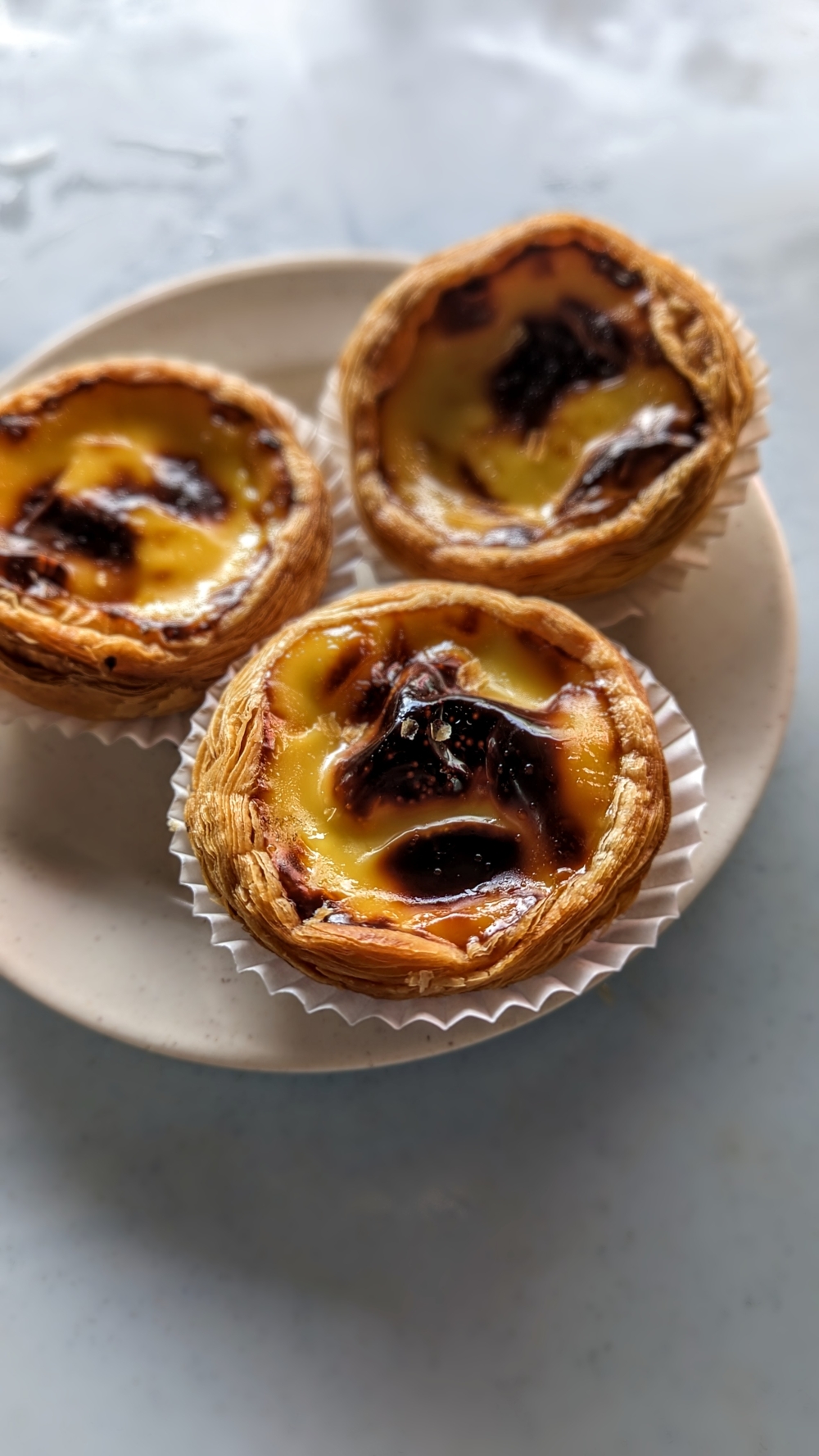 The famed Portuguese egg tarts on which Foo Hing has become known.