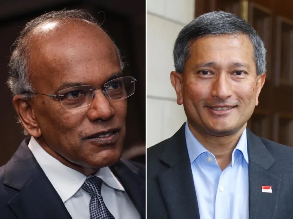 Law and Home Affairs Minister K Shanmugam (left) and Foreign Affairs Minister Vivian Balakrishnan explained their rental arrangements and the costs paid for renovations. — TODAY composite photo