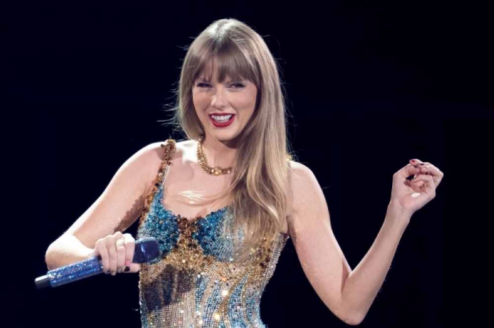 Swift performs onstage on the fifth night of her ‘The Eras Tour’ at the AT&T Stadium in Arlington, Texas, on March 31, 2023. — AFP pic