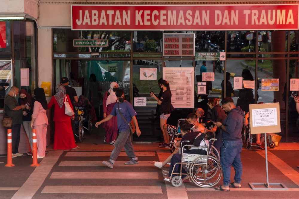 Healthcare issues constantly rank as one of the top concerns for households, especially when disaster strikes a wage earner or when elderly loved ones inevitably succumb to one of the many non-communicable diseases that plague our nation. — Picture by Shafwan Zaidon