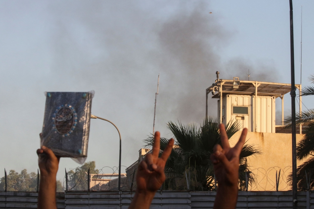 Swedish Embassy In Baghdad Stormed Set Alight By Muslim Protesters After Second Quran Burnt In 