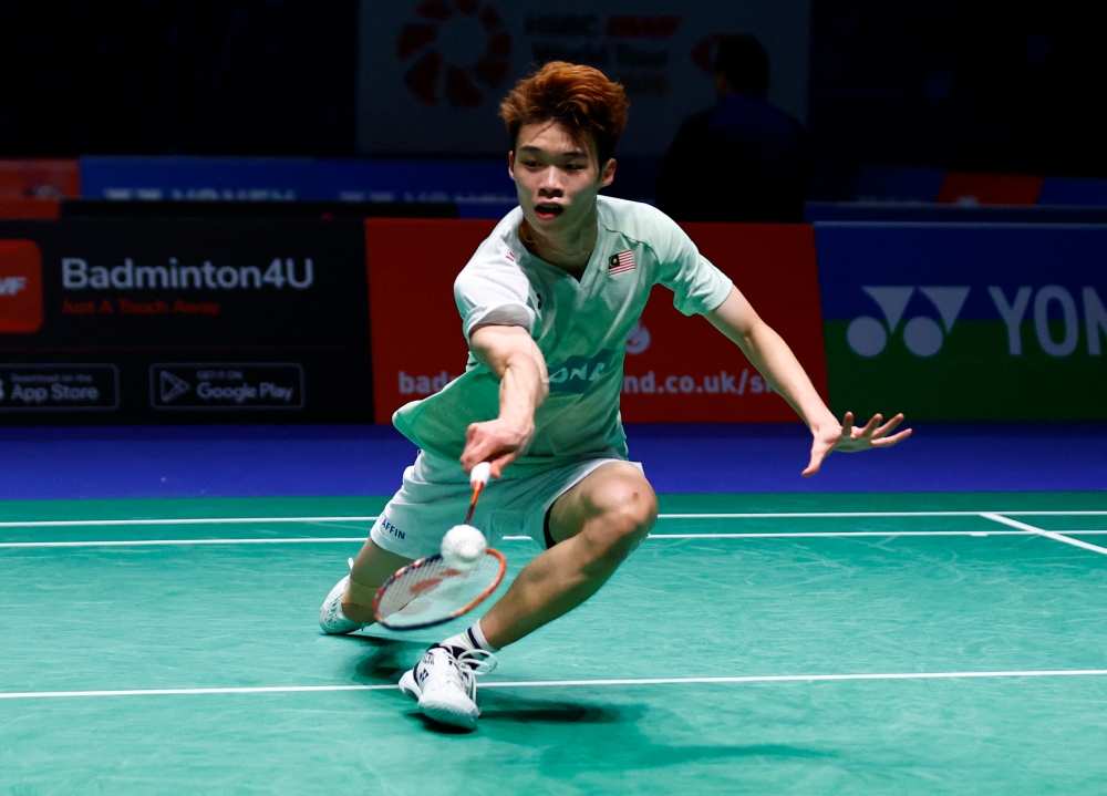 Men’s singles shuttler Ng Tze Yong fought hard for 45-minutes at the Jinnam Stadium in Yeosu but it wasn’t enough to beat 2021 world champion Loh Kean Yew of Singapore. — Action Images via Reuters/Andrew Boyers