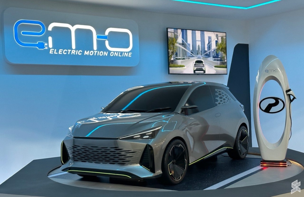 Perodua EMO EV concept on display at Malaysia Autoshow 2023. — SoyaCincau pic