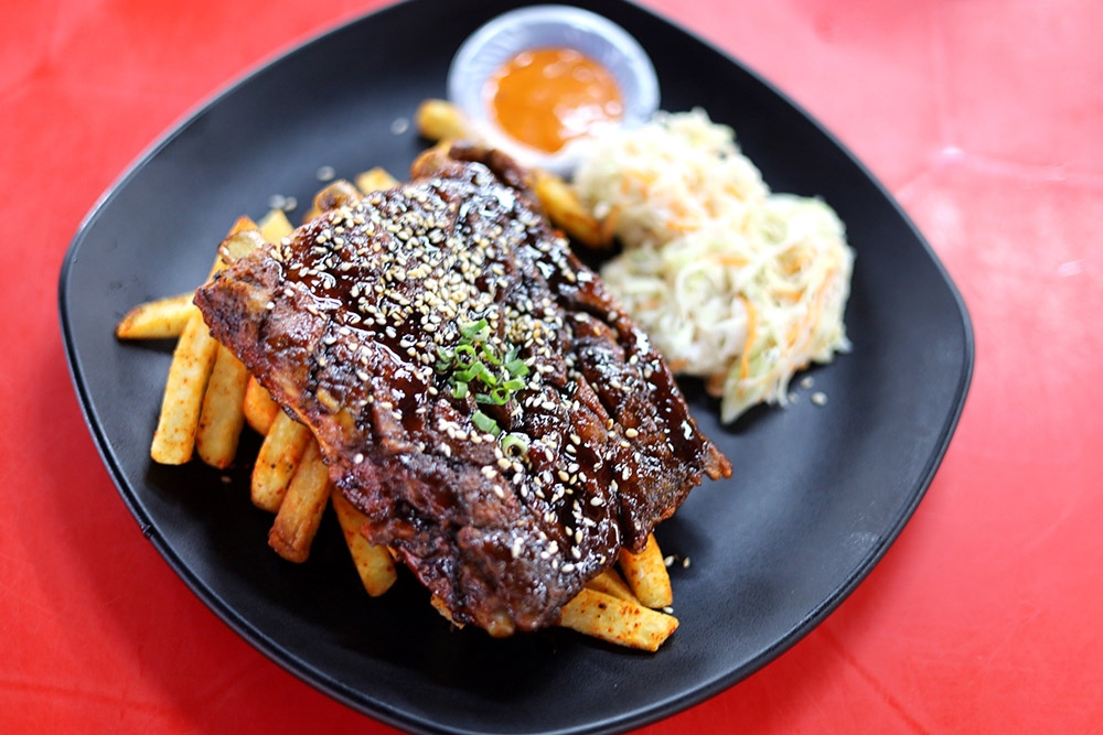 Love ribs? Enjoy their Babi-cue Pork Ribs with tender meat.