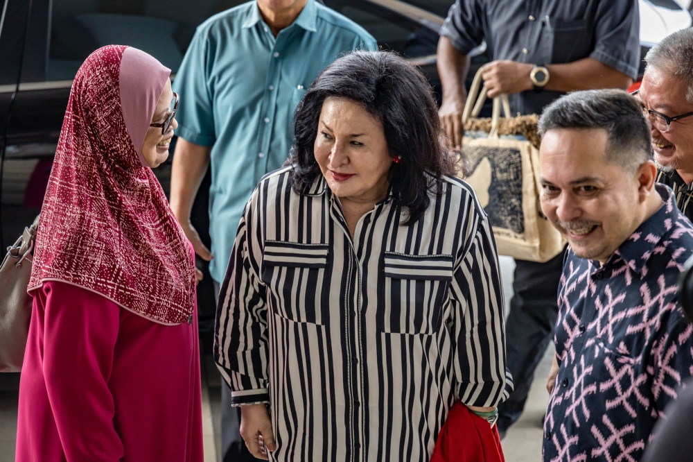 Datin Seri Rosmah Mansor is pictured at the Kuala Lumpur Court Complex, in Kuala Lumpur July 27, 2023. — Picture by Firdaus Latif