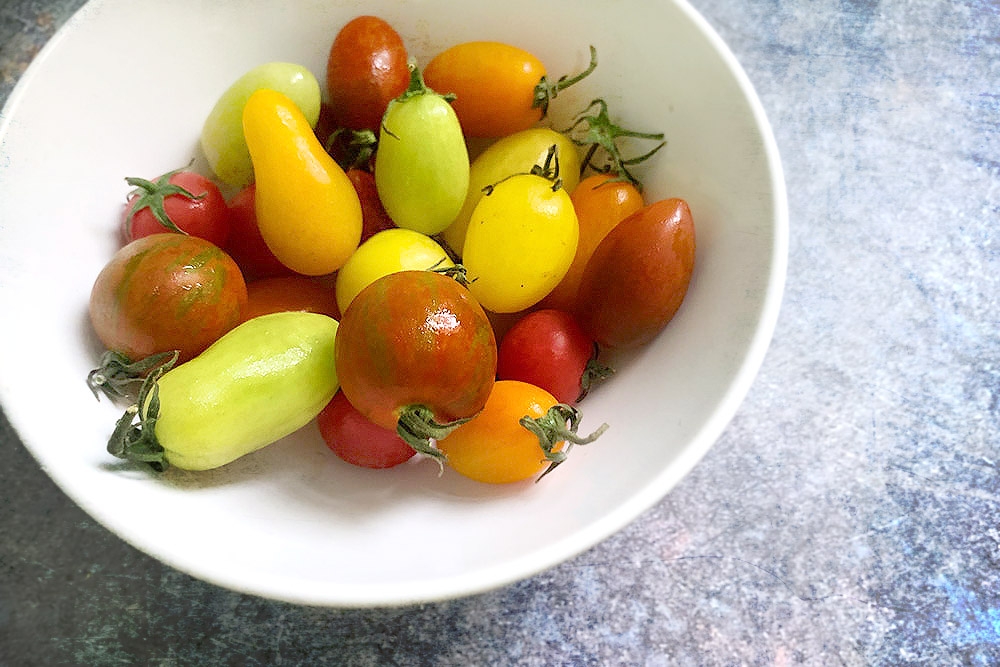 Heirloom tomatoes come in a variety of hues, shapes and sizes.